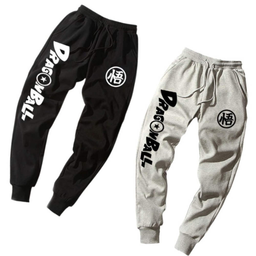 Men's Black and Gray Jogger Pants